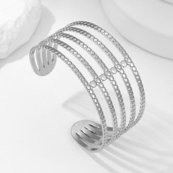 occidental style width titanium steel bangle personality exaggerating color op..