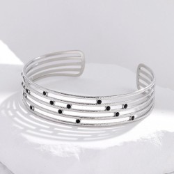 occidental style fashion enamel titanium steel bangle gilded color stainless s..