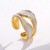 occidental style brief titanium steel ring woman colorins wind high gilded opening