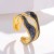 occidental style brief titanium steel ring woman colorins wind high gilded opening