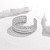occidental style Irregular pattern opening titanium steel bangle high personality all-Purpose stainless steel c