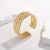 occidental style Irregular pattern opening titanium steel bangle high personality all-Purpose stainless steel c