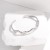 brief titanium steel bangle womanins wind samll wave stainless steel fashion