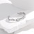 occidental style leaves opening titanium steel bangle woman creative stainless steel gilded