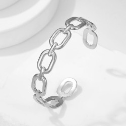 occidental style titanium steel bangle woman brief stainless steel opening ban..