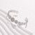 occidental styleins retro geometry opening titanium steel bangle woman high color stainless steel creative