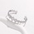 occidental style retro sun flower titanium steel opening bangle woman fashion personality brief Irregular stainless