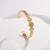 occidental style retro sun flower titanium steel opening bangle woman fashion personality brief Irregular stainless