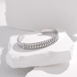 occidental style titanium steel chain bangle woman geometry personality samll ..