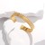 occidental style fashion retro titanium steel opening bangle woman high all-Purpose stainless steel Irregular