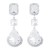 E fashion elegant diamond drop earring  retro temperament splice geometry Alloy earrings woman