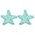 occidental style blue star hollow diamond ear stud personality woman earrings trendins wind