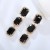occidental style fashion diamond zircon gem ear stud long square crystal earrings Earring high