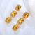 occidental style fashion diamond zircon gem ear stud long square crystal earrings Earring high