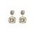 occidental style fashion new fresh ear stud all-Purpose diamond square Rhinestone earrings lady geometry Earring
