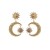 occidental style fashion exaggerating personality earrings woman Alloy star Moon ear stud super Rhinestone retr