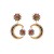 occidental style fashion exaggerating personality earrings woman Alloy star Moon ear stud super Rhinestone retr