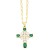 occidental style embed Pearl cross necklaceins samll clavicle chain temperament all-Purposenku