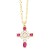 occidental style embed Pearl cross necklaceins samll clavicle chain temperament all-Purposenku