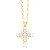occidental style embed Pearl cross necklaceins samll clavicle chain temperament all-Purposenku