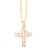 occidental style embed Pearl cross necklaceins samll clavicle chain temperament all-Purposenku
