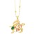 occidental style fashion personality embed color zircon animal necklace woman  lovely rabbit samll pendantnkt