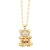 occidental style fashion personality embed color zircon animal necklace woman  lovely rabbit samll pendantnkt