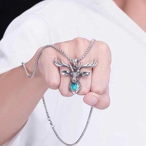 fashion concise sheep temperament personality man necklace