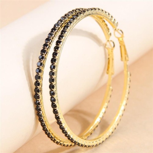 6.0cm concise flash diamond temperament lady circle