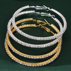6.0cm concise flash diamond temperament lady circle