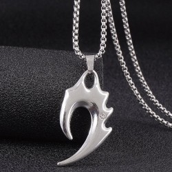 fashion concise spike temperament personality man necklace