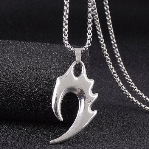 fashion concise spike temperament personality man necklace