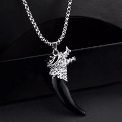 fashion concise spike temperament personality man necklace