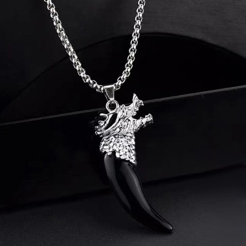 fashion concise spike temperament personality man necklace