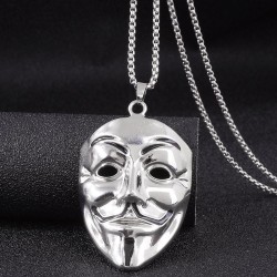 fashion concise retro big surface temperament personality man necklace