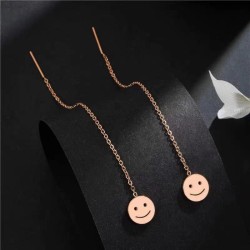 fashion sweet concise titanium steel personality woman earring