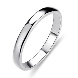 fashion concise surface stainless steel personality ring