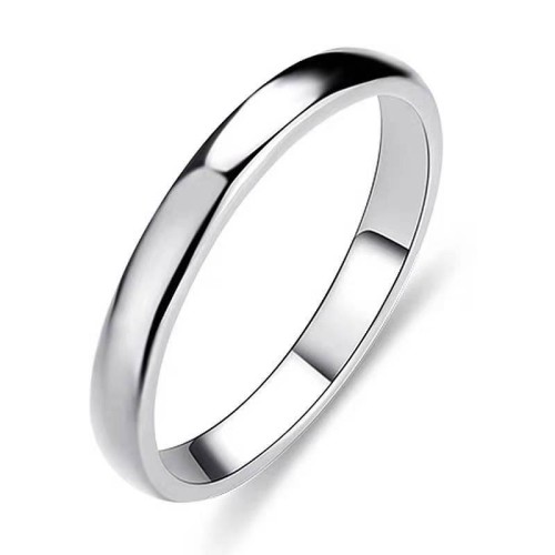 fashion concise surface stainless steel personality ring