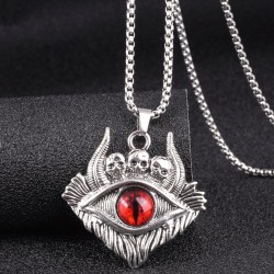 fashion concise skull eyes man personality necklace