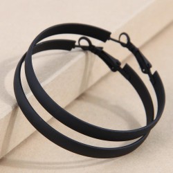 fashion concise color surface circle temperament woman buckle circle