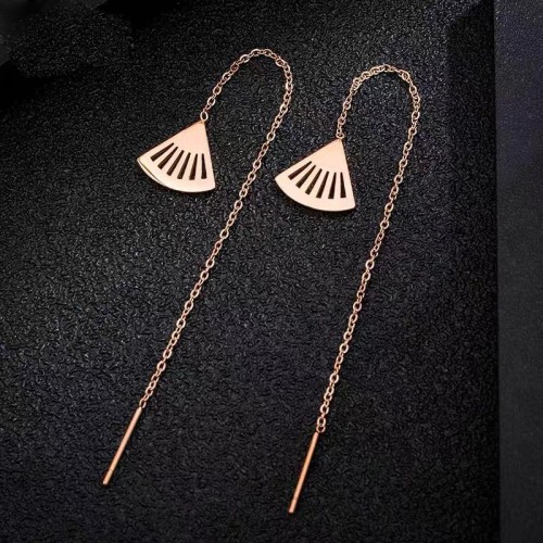 fashion sweet concise titanium steel personality woman earring