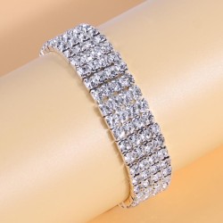 fashion concise4 row diamond woman elasticity personality bracelet
