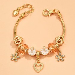 fashion  concise all-PurposeDL diamond flowers personality woman bracelet