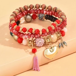 fashion concise all-Purpose love tassel multilayer woman bracelet