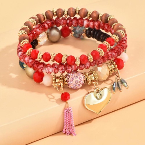 fashion concise all-Purpose love tassel multilayer woman bracelet