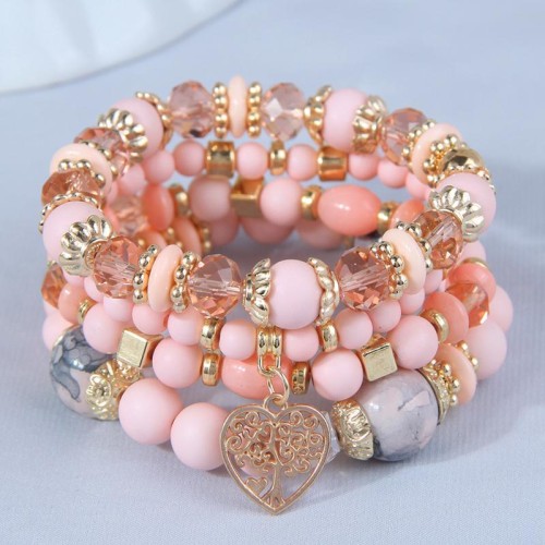 occidental style fashion concise all-Purpose multilayer love temperament multilayer bracelet