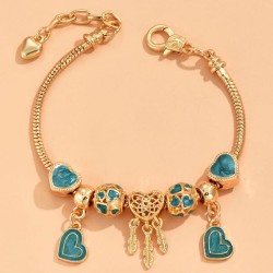 fashion  Metal all-PurposeDL concise Leaf love collocation personality woman b..