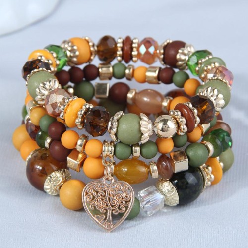 occidental style fashion concise all-Purpose multilayer love temperament multilayer bracelet