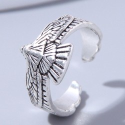 fashion retro eagle opening temperament ring