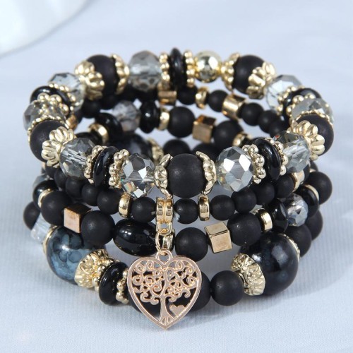 occidental style fashion concise all-Purpose multilayer love temperament multilayer bracelet